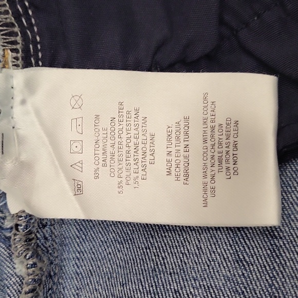 🛍Free People Womens 25 Blue Denim Skinny Raw Hem Medium‎ Wash Casual Stretch - Picture 7 of 9